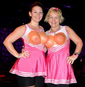 Val Davison and her daughter Jane Davison at the Mater Foundation's 'Bust a Move' to raise money and awareness for Breast Cancer research.