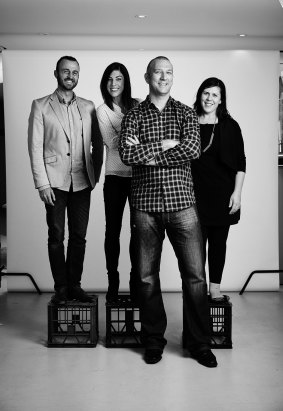 The Nation Canberra team (left to right) Phil Selby, Julia Unwin, John Attard and Gabrielle DAmbrosio.