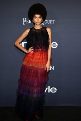 Zendaya, recipient of the Style Star award, poses at the 3rd Annual InStyle Awards.