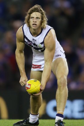 Sensation: Fremantle's Nat Fyfe is in brilliant form this season and will test the Tigers.