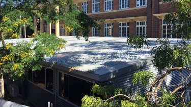 Temporary classrooms at West End State School