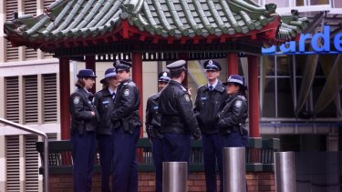 Police swarmed on Sydney's Chinatown after a crime rampage involving the Big Circle Gang in 2002.