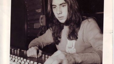 Tony Cohen in his early days behind the mixing desk.