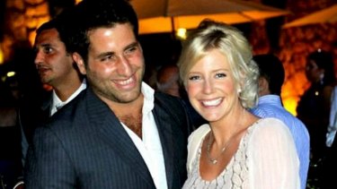 Sally Faulkner, who has returned to Australia without the two children she tried to retrieve from Lebanon, seen here with estranged husband Ali Elamine.