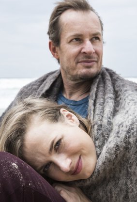 Richard Tognetti and his partner Satu Vanska at Manly Beach. 