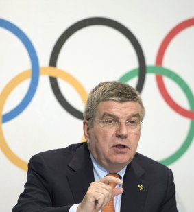 IOC president Thomas Bach.