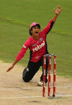 Confident: Lisa Sthalekar wants to retire with a WBBL title. 