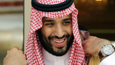 Mohammed bin Salman in Riyadh last month.