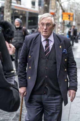 Jonathan Harvey outside the County Court of Victoria.