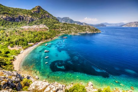 The Turkish island of Marmaris (pictured) can be a bargain but beware the high-season hordes of northern Europeans.