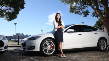  Pia Peterson's company has four electric cars.