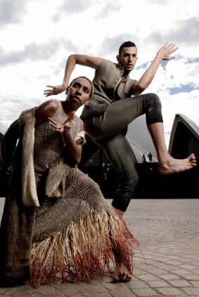 Yolanda Lowatta and Kaine Sultan-Babij from Bangarra Dance Theatre will be in a production of "Bennelong" at the Sydney Opera House.