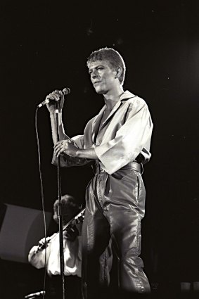 David Bowie during his 1978
Australian tour, pictured here in Sydney.
