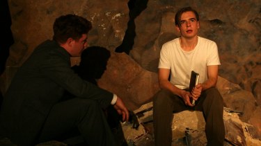 Brandon McClelland (left) and Simon Croker bring the Anzac experience to life in <i>A Town Named War Boy</i>.