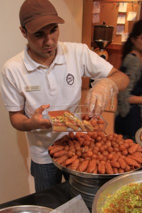 Baklava comes in many shapes at Al Samadi Sweets.