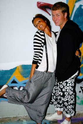 Pip Edwards and Dan Single at a party in Sydney's Chippendale back in 2006.