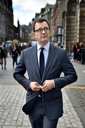 Former <i>News Of The World</i> editor Andy Coulson attends the perjury trial at the High Court in Edinburgh.