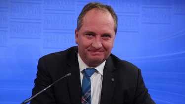 Agriculture Minister Barnaby Joyce.