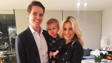 Roxy Jacenko with her husband Oliver Curtis and their son Hunter.