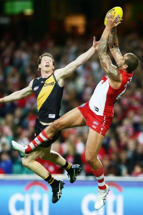Lance Franklin was among the Swans best in their thrashing of the Tigers at the SCG. 