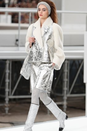 Space age glitter in Chanel's autumn/winter collection.