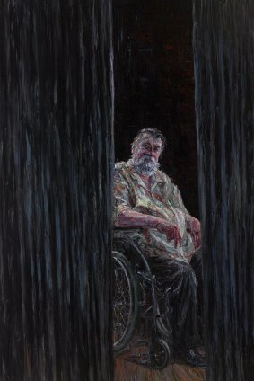 Many portraits of Ray Hughes have appeared in the Archibald Prize. Jun Chen's <i>Ray Hughes</I> was this year's runner-up.