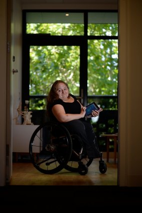 Bree Synot in her disability friendly home in Abbotsford.