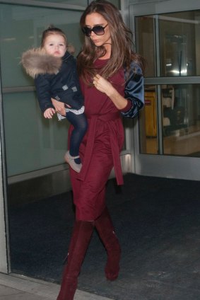 Victoria Beckham and daughter, Harper Beckham.