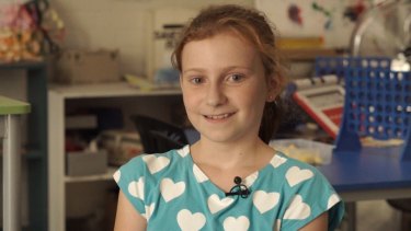 Lottie, 10, has learned from her mother to think of happy things because "it's not very healthy to worry too much".