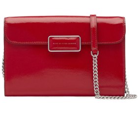 Marc by Marc Jacobs Pegg patent leather shoulder bag.