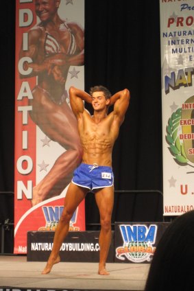 Top title: Canberra fitness model Alistair Morrell has taken out the title Mr Beach Body at the Natural Olympia competition in San Diego.