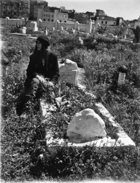 In Morocco, Patti Smith visited the grave of French writer and activist Jean Genet.