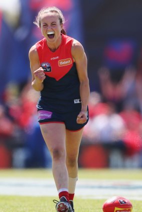 Daisy Pearce was pumped on the final siren.