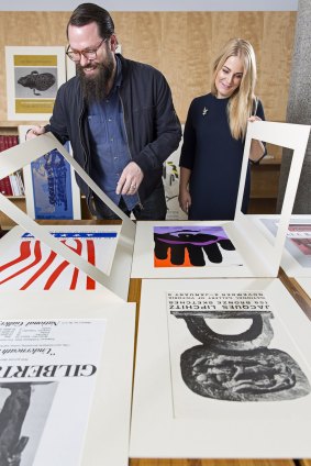 Stuart Geddes and Megan Patty, co-editors of Some Posters from the NGV.