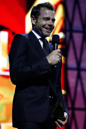 Unfamiliar environment: Cadel Evans at the ARIA Awards. 