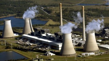 Emissions on the rise in the power sector: Bayswater Power Station in the NSW Hunter Valley.