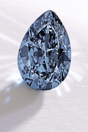 The blue diamond that sold for $35 million.