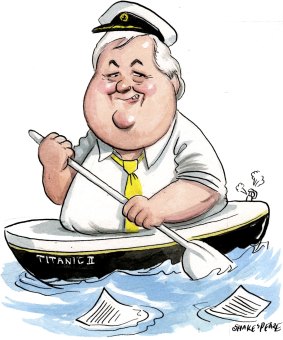Clive Palmer 's Titanic II journey rerouted to avoid the icebergs