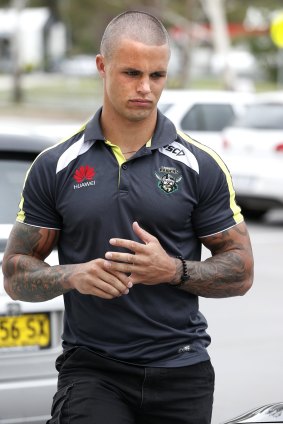 Former Canberra Raiders player Sandor Earl during his time in the nation's capital.