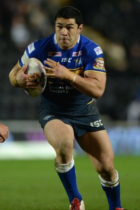 Going out with a bang: Kylie Leuluai retired after Leeds Rhinos' win over Wigan in the Super League grand final.