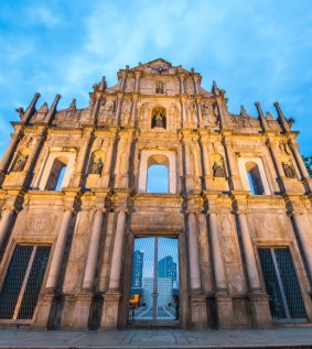 The ruins of St Paul Church in Macau.