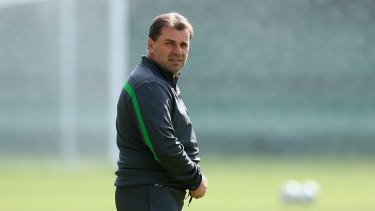Staying the course: Socceroos coach Ange Postecoglou.