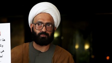 Lindt cafe gunman Man Haron Monis, pictured in 2010 - four years before the siege, was praised by the Islamic State publication Rumiyah.