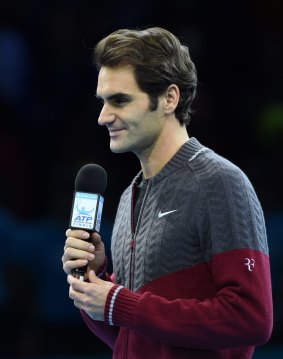 Fitness race: Roger Federer.
