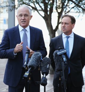 PM Malcolm Turnbull and   Environment Minister Greg Hunt at the launch of the Clean Energy Innovation Fund  in March.