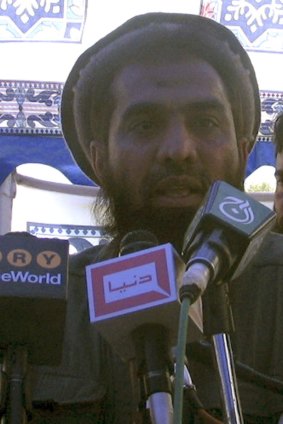Zaki-ur-Rehman Lakhvi at a rally in 2008.