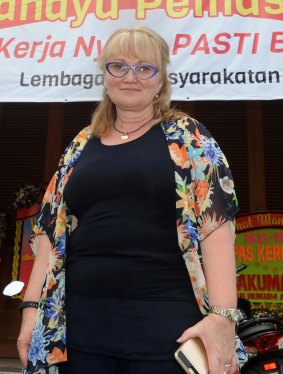 "I just needed to be near people who understood": Melbourne pastor Christie Buckingham in Kerobokan for the second anniversary of the executions.