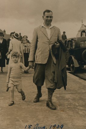 John de St Jorre with his father, George in 1939.