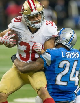 Come in #38: Jarryd Hayne in action for the 49ers.