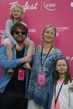 Tropfest founder John Polson with his family.